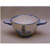 Image 1 : A QUIMPER ECUELLE, figure and floral decor...