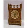 AN AESTHETIC MOVEMENT WALNUT TIMEPIECE, c....
