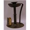A PAIR OF VICTORIAN BRASS CANDLESTICKS, of...