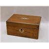 Image 1 : A VICTORIAN ROSEWOOD WORK BOX, mother of p...