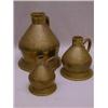 A SERIES OF FIVE GRADUATING BRASS HAYSTACK...