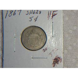 1867 SHIELD NICKLE