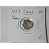 Image 1 : 1857 1/2 DIME