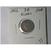 Image 1 : 1866 3 CENT NICKLE