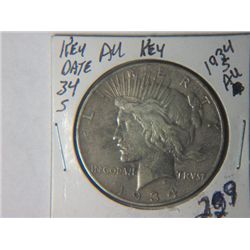 1934 S PEACE DOLLAR