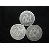 Image 2 : 3 ASSORTED SEATED LIBERTY HALF DOLLARS