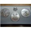 Image 1 : 1983 P/D/S OLYMPIC UNC SILVER DOLLARS 3 COINS