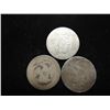Image 2 : 3 ASSORTED SEATED LIBERTY QUARTERS