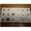 Image 1 : 18 ASSORTED WASHINGTON SILVER QUARTERS