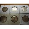 Image 2 : 6 ASSORTED FRANKLIN HALF DOLLARS