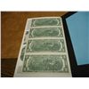 Image 2 : UNCUT SHEET OF 4-1976 $2 FRN'S CU STAR NOTES