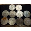 Image 1 : 10 ASSORTED MEXICO PESOS SILVER