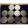 Image 2 : 10 ASSORTED MEXICO PESOS SILVER