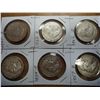 Image 1 : 6 ASSORTED FRANKLIN HALF DOLLARS