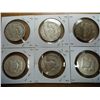 Image 2 : 6 ASSORTED FRANKLIN HALF DOLLARS