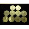 Image 2 : 10 ASSORTED WASHINGTON SILVER QUARTERS