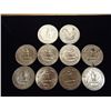 Image 2 : 10 ASSORTED SILVER QUARTERS