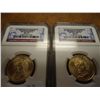 Image 1 : 2010-P/D SMS PIERCE DOLLARS NGC MS67 2 SLABS