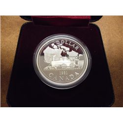 1981 CANADA RAILROAD $ (SPECIMEN) .3750 OZ. ASW
