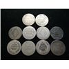 Image 2 : 10 ASSORTED SEATED LIBERTY DIMES