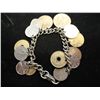 Image 2 : NIFTY FOREIGN COIN BRACELET WITH 15 COINS