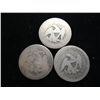 Image 2 : 3 ASSORTED SEATED LIBERTY QUARTERS
