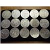 Image 2 : 15 ASSORTED 40% SILVER KENNEDY HALF DOLLARS