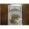 Image 1 : 2000 AMERICAN SILVER EAGLE NGC MS69