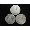 Image 1 : 1858,59-0 & 76 SEATED LIBERTY HALF DOLLAR