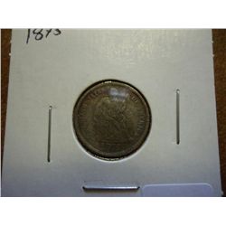 1875 SEATED LIBERTY DIME