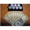 Image 1 : 10 ASSORTED 1957 $1 SILVER CERTIFICATES & 7 JFK'S