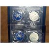 Image 1 : 1971-S & 73-S IKE SILVER DOLLARS UNC (BLUE PACKS)