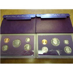 1987 & 88 US PROOF SETS (WITH BOXES)