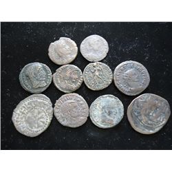 10 ASSORTED ANCIENT COINS LOTS OF FUN TO ATTRIBUTE