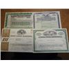 Image 1 : 4 STOCK CERTIFICATES SEE DESCRIPTION