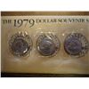 Image 1 : 1979 P/D/S SBA DOLLAR SOUVENIR SET