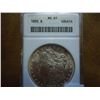 Image 1 : 1890 MORGAN SILVER DOLLAR ANACS MS61