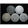 Image 2 : 1893,1900,03,07-D & 09 BARBER HALF DOLLARS