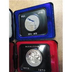 1970 CANADA MANITOBA & 73 PEI DOLLARS (PF LIKE)