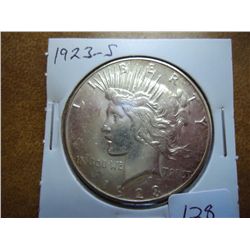 1923-S PEACE SILVER DOLLAR