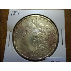 1891 MORGAN SILVER DOLLAR
