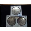 Image 1 : 1882, 84 & 98 MORGAN SILVER DOLLARS