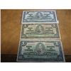 Image 1 : 3-1937 CANADA $1 NOTES