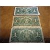 Image 2 : 3-1937 CANADA $1 NOTES