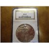 Image 1 : 1992 AMERICAN SILVER EAGLE NGC MS69