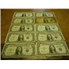 10 ASSORTED 1935 $1 SILVER CERTIFICATES