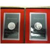 1971-S & 72-S IKE SILVER DOLLARS PROOF BROWN PACKS