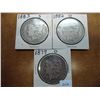 Image 1 : 1879-O,82-O & 83-S MORGAN SILVER DOLLARS