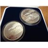 Image 2 : 1993 ISRAEL 2 COIN COMMEMORATIVE SET SILVER PROOF