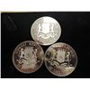 Image 2 : 2004 SET OF 3 SOMALI PAPAL COINS PROOF